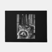 Funny Raccoon Selfie Raccoon Fußmatte (Vorderseite)