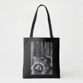 Funny Raccoon Selfie Raccoon Tasche (Vorderseite)