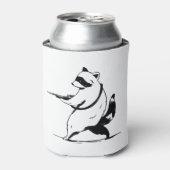 Funny Raccoon Shooter Dosenkühler (Kanne Vorderseite)