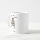 Funny Raccoon Spirit Animal Spaß Kaffeetasse (Vorderseite Links)