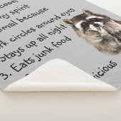 Funny Raccoon Spirit Animal Spaß Niedlich Wasserfa Sherpadecke (3/4)
