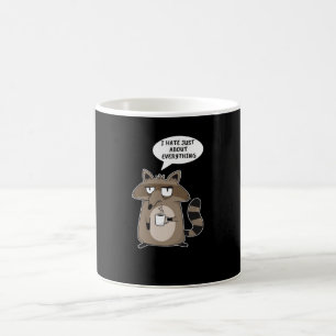 Funny Raccoon Sprichwort Kaffeetasse