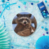 Funny Raccoon Sticken Es ist Zunge-Out Pappteller (Party)