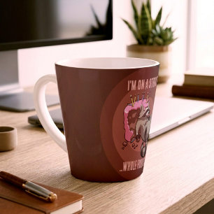 Funny Raccoon Strict Ganz Food Diät Cartoon Milchtasse