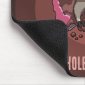 Funny Raccoon Strict Ganz Food Diät Cartoon Mousepad (Ecke)