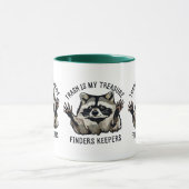 Funny Raccoon Trash Treasure raccoon ranger rick Tasse (Zentrum)
