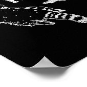 Funny Raccoon,trashed Panda For Him Men, Women  Poster (Ecke)