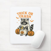 Funny Raccoon Trick oder Trash Halloween Mousepad (Mit Mouse)