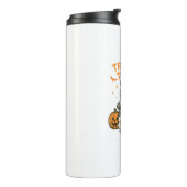 Funny Raccoon Trick oder Trash Halloween Thermosbecher (Nach links gedreht)
