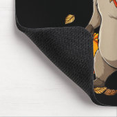 Funny Raccoon Turkey Pumpkin Thanksgiving Gift Men Mousepad (Ecke)