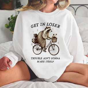 Funny raccoon und opossum sweatshirt