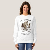 Funny raccoon und opossum sweatshirt (Vorne ganz)