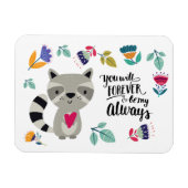 Funny Raccoon Valentinstag Geschenk Magnet (Horizontal)
