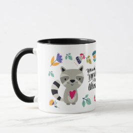 Funny Raccoon Valentinstag Geschenk Tasse