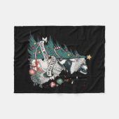 Funny Raccoon Weihnachtsbaum Sorta Merry Sorta Fer Fleecedecke (Vorderseite (Horizontal))