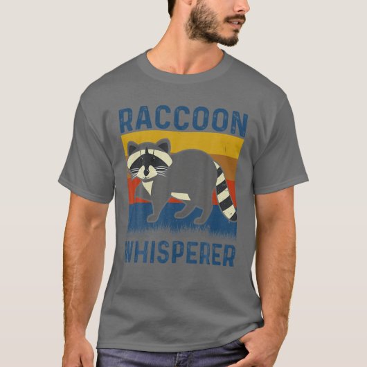 Funny Raccoon Whisperer T-Shirt (Vorderseite)