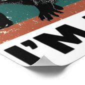 Funny Raccoon Zitat - Zunächst einmal bin ich ein  Poster (Ecke)