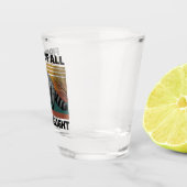 Funny Raccoon Zitat - Zunächst einmal bin ich ein Schnapsglas (Rechts)