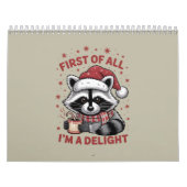 Funny Raccoon zuerst bin ich ein Freude Weihnachte Kalender (Titelbild)