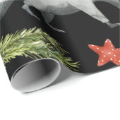 Funny Raccoons Black | Weihnachten Tree Wrapping P Geschenkpapier (Rolleneckpunkt)
