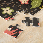 Funny Raccoons Vintag Illustration Muster Puzzle (Seite)