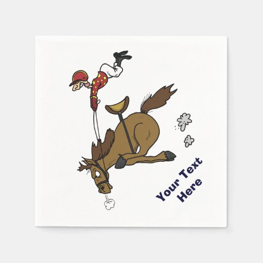 Funny Race Party Serviette (Vorderseite)