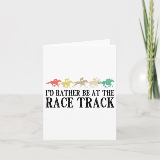 Funny Race Track Racing Geschenk Männer Frauen Coo Karte (Vorderseite)