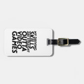 Funny Racing Car Video Games für Nerd Geek Gamer Gepäckanhänger (Vorderseite horizontal)