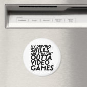 Funny Racing Car Video Games für Nerd Geek Gamer Magnet (In Situ (Geschirrspüler))