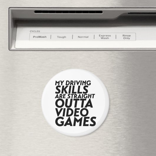 Funny Racing Car Video Games für Nerd Geek Gamer Magnet (In Situ (Geschirrspüler))
