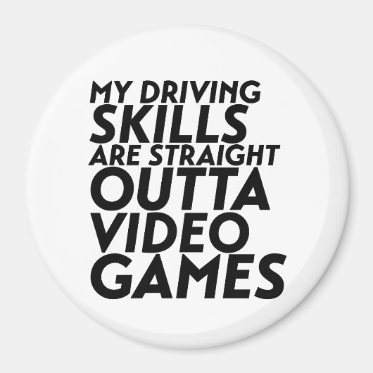 Funny Racing Car Video Games für Nerd Geek Gamer Magnet (Vorne)
