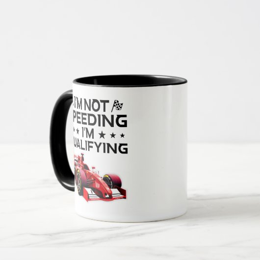 Funny Racing Lover Geschenk Formel 1 Fahrer, F1 Tasse (Vorderseite Links)