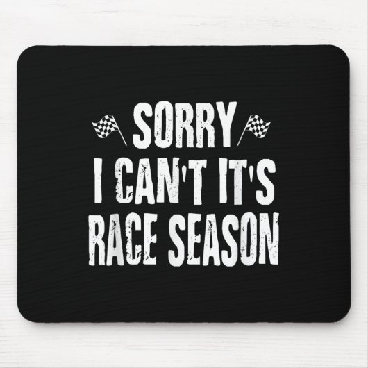 Funny Racing Redewendungen Sorry, ich kann es nich Mousepad (Vorne)
