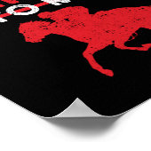 Funny Racing Reitpferde reden Derby Poster (Ecke)