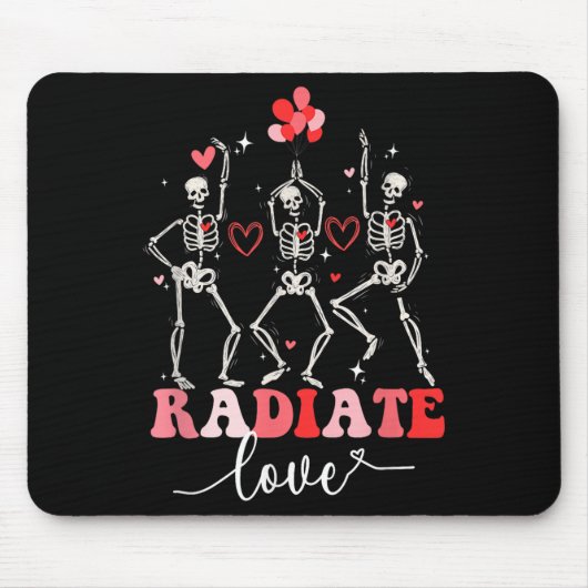 Funny Radiate Liebe Valentine Röntgen Tech Radiolo Mousepad (Vorne)