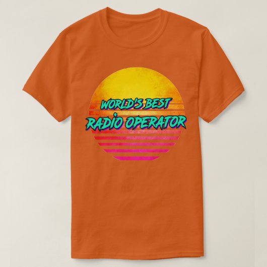 Funny Radio Operator Retro 1980er Geschenk T-Shirt (Design vorne)