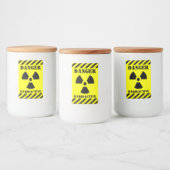 Funny RADIOACTIVE Symbol Halloween Lebensmitteletikett (Flaschen)