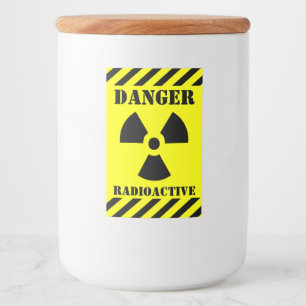 Funny RADIOACTIVE Symbol Halloween Lebensmitteletikett
