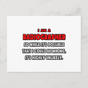 Funny Radiographer .. Sehr unwahrscheinlich Postkarte