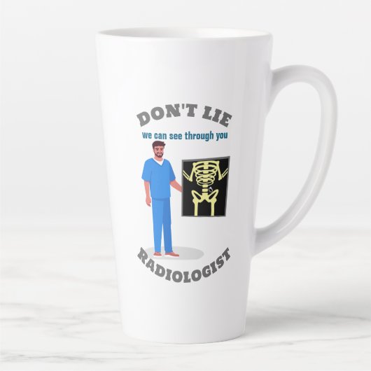Funny Radiologist Custom Radiology Specialty Milchtasse (Rechts)