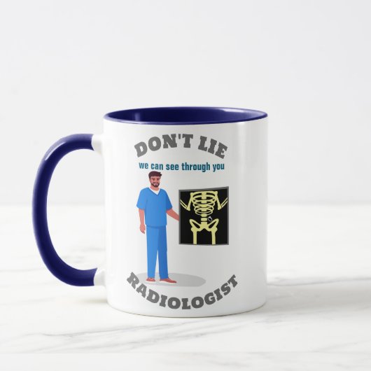 Funny Radiologist Custom Radiology Specialty Tasse (Links)