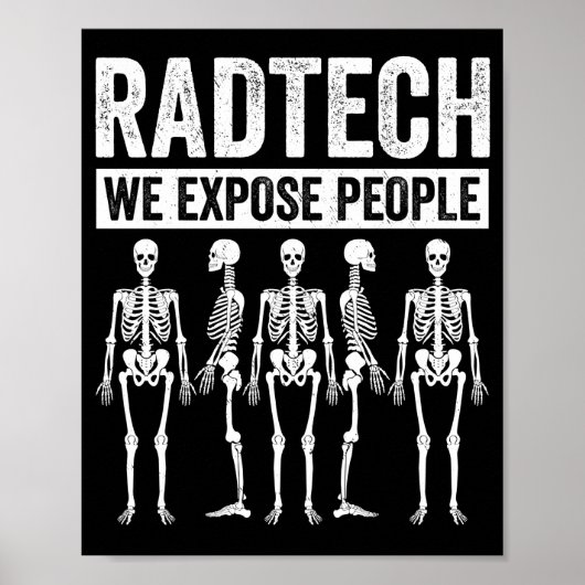 Funny Radiologist Joke Radiology Spaß Krass Tech Poster (Vorne)