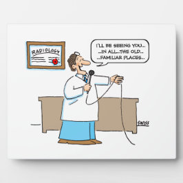 Funny Radiologist Karaoke Cartoon Radiology Office Fotoplatte