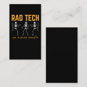 Funny Radiologist Skeletons Xray Radiology Visitenkarte (Vorne/Hinten)