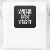 Funny Radiology Xray Quadratischer Aufkleber (Tasche)