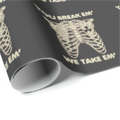 Funny Radiology Xray Skeleton Krass Technology Geschenkpapier (Rolleneckpunkt)