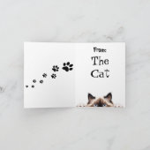 Funny Ragdoll Cat Geburtstag geklappte Grußkarte Karte (Innenseite)