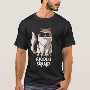 Funny Ragdoll Cat Squad Mama zu Weihnachten T-Shirt