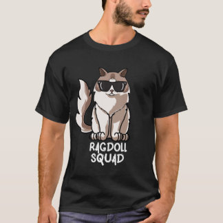 Funny Ragdoll Cat Squad Mama zu Weihnachten T-Shirt