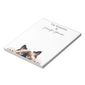 Funny Ragdoll Chat Notepad Notizblock (Rotiert)